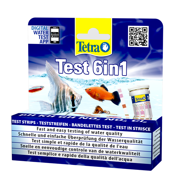 Тесты-полоски для воды TETRA Test 6in1 (25 полосок)