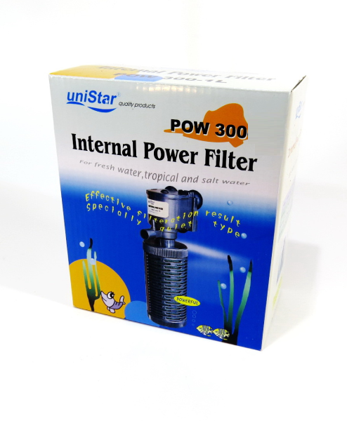 Внутренний фильтр UniStar POW 300-2L до 200 л