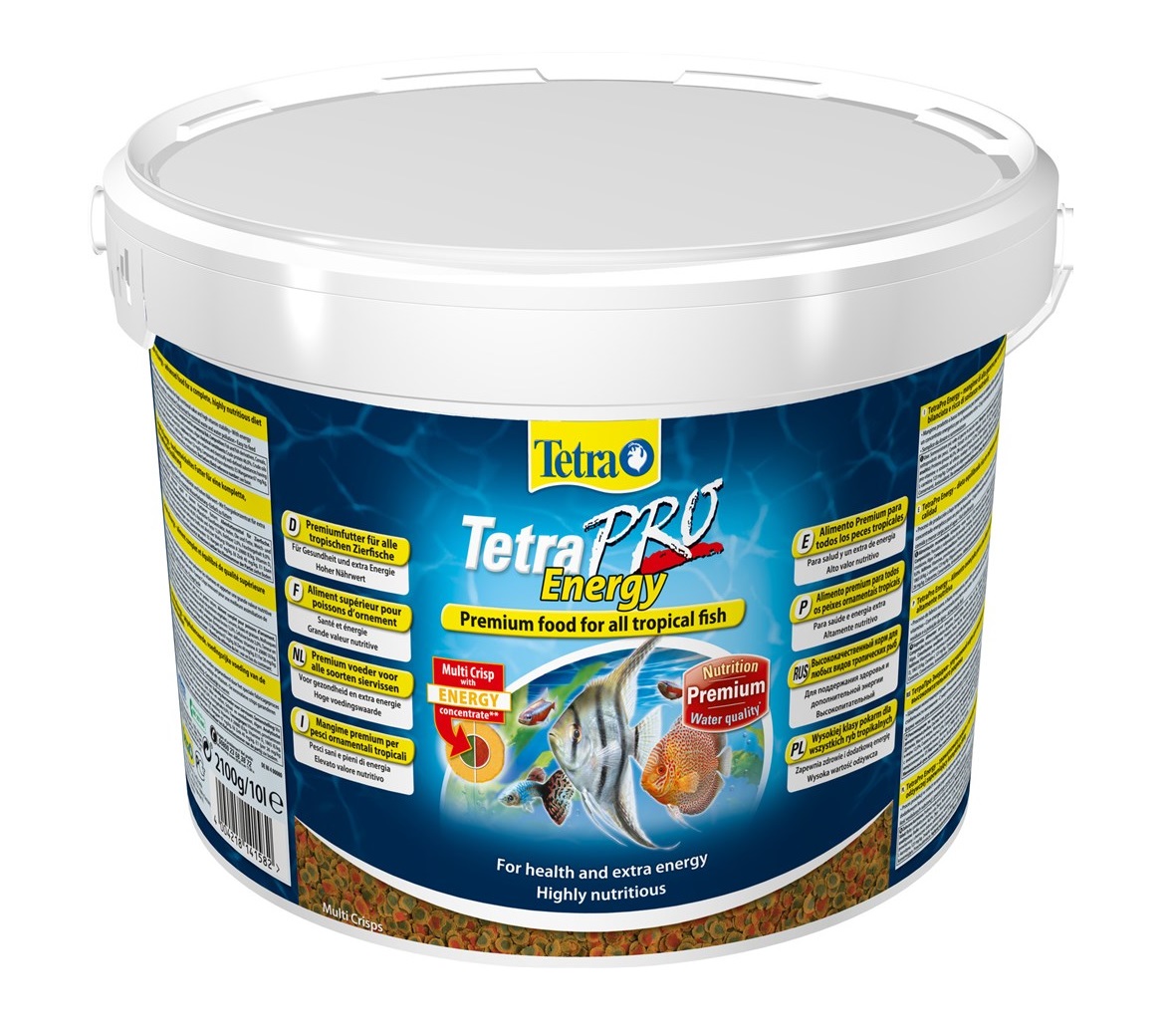 Tetra PRO Energy Multi-Crisps 10л (ведро) - универсальный корм для рыб (чипсы)