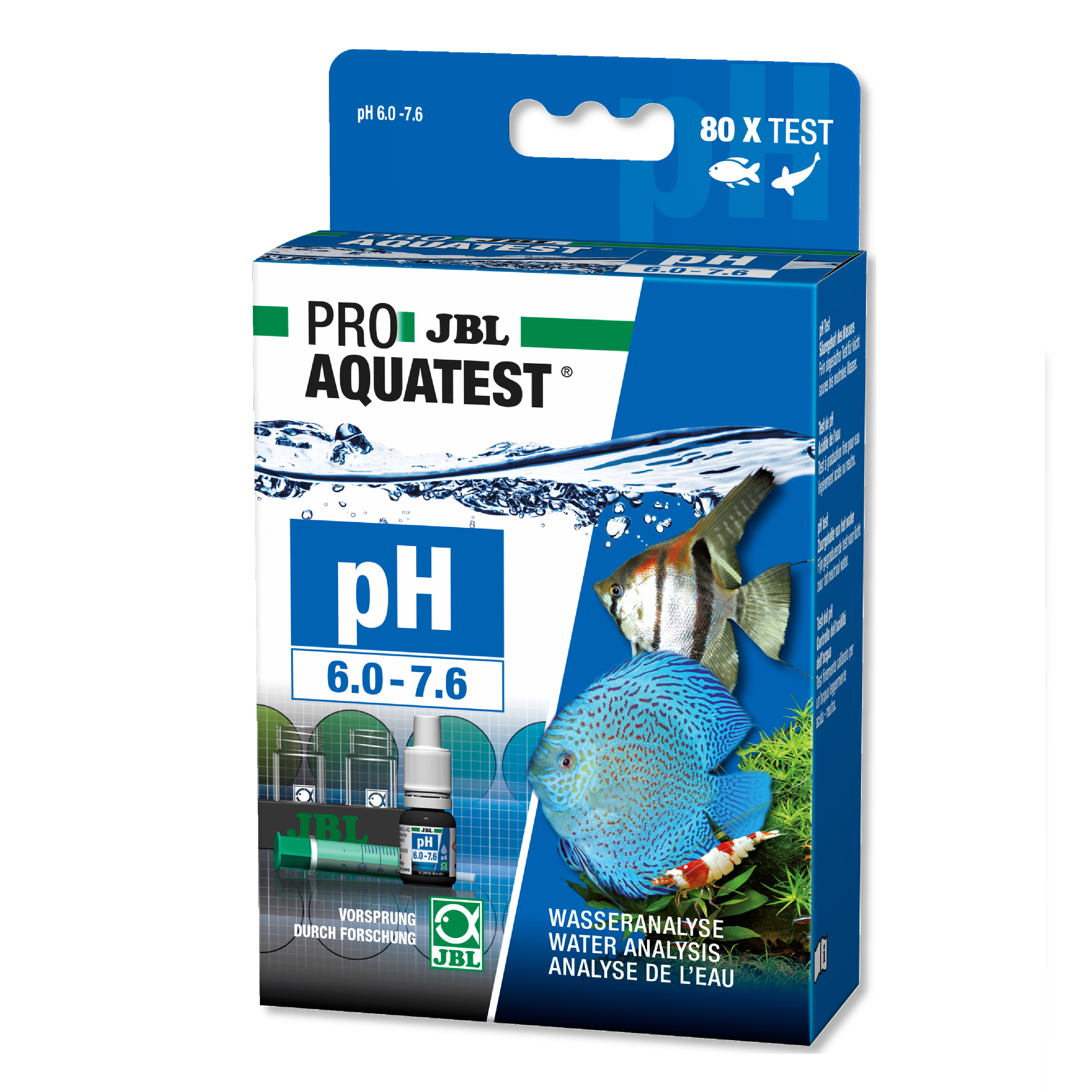 Тесты для воды JBL PROAQUATEST pH 6.0-7.6  Кислотность