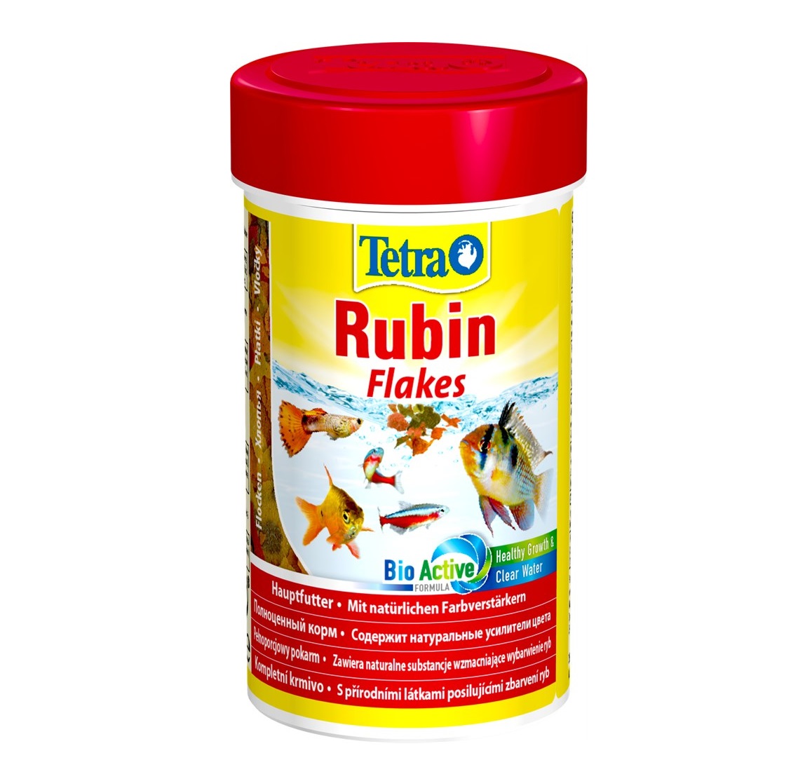 Tetra Rubin Flakes 100 мл - корм для усиления естественной окраски рыб (хлопья)