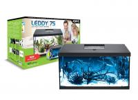 A312 AQUAEL Аквариум  NEW LEDDY SET  PLUS D&N 75  2.0 прямой / черный с нижней рамкой   (105 л)