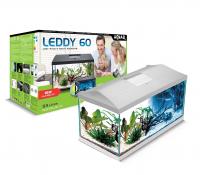 AQUAEL Аквариум  NEW LEDDY SET  PLUS D&N 60  2.0 прямой / белый с нижней рамкой   (54 л)