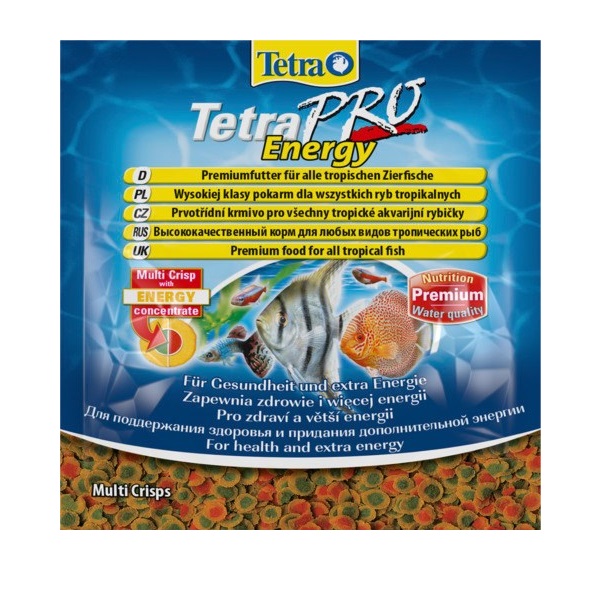 Tetra PRO Energy Multi-Crisps 12г (пакетик) - универсальный корм для рыб (чипсы)