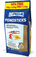 PRODAC PONDSTICKS  Корм для прудовых рыб  7,5кг  АКЦИЯ + 50% БЕСПЛАТНО