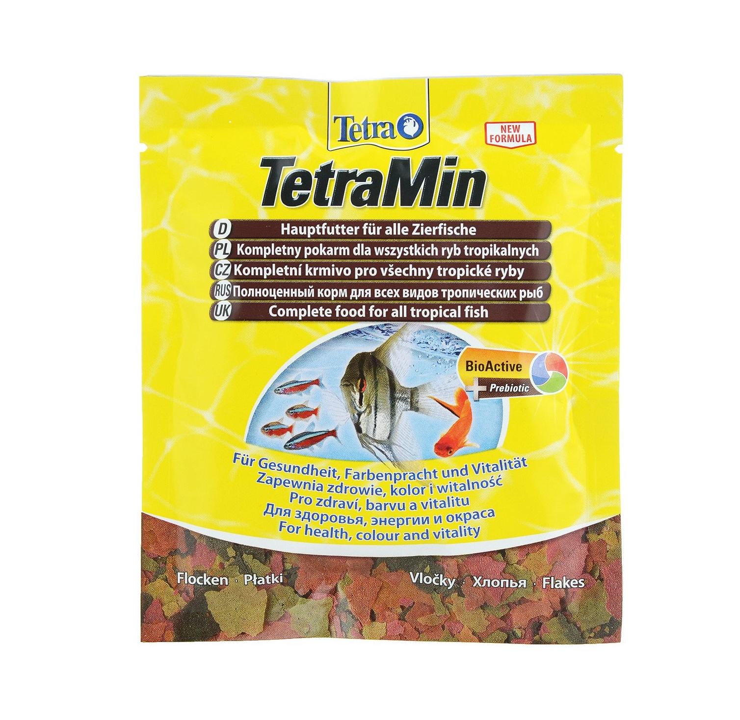 Корм Tetra "TetraMin" для всех видов тропических рыб, хлопья, 12 г