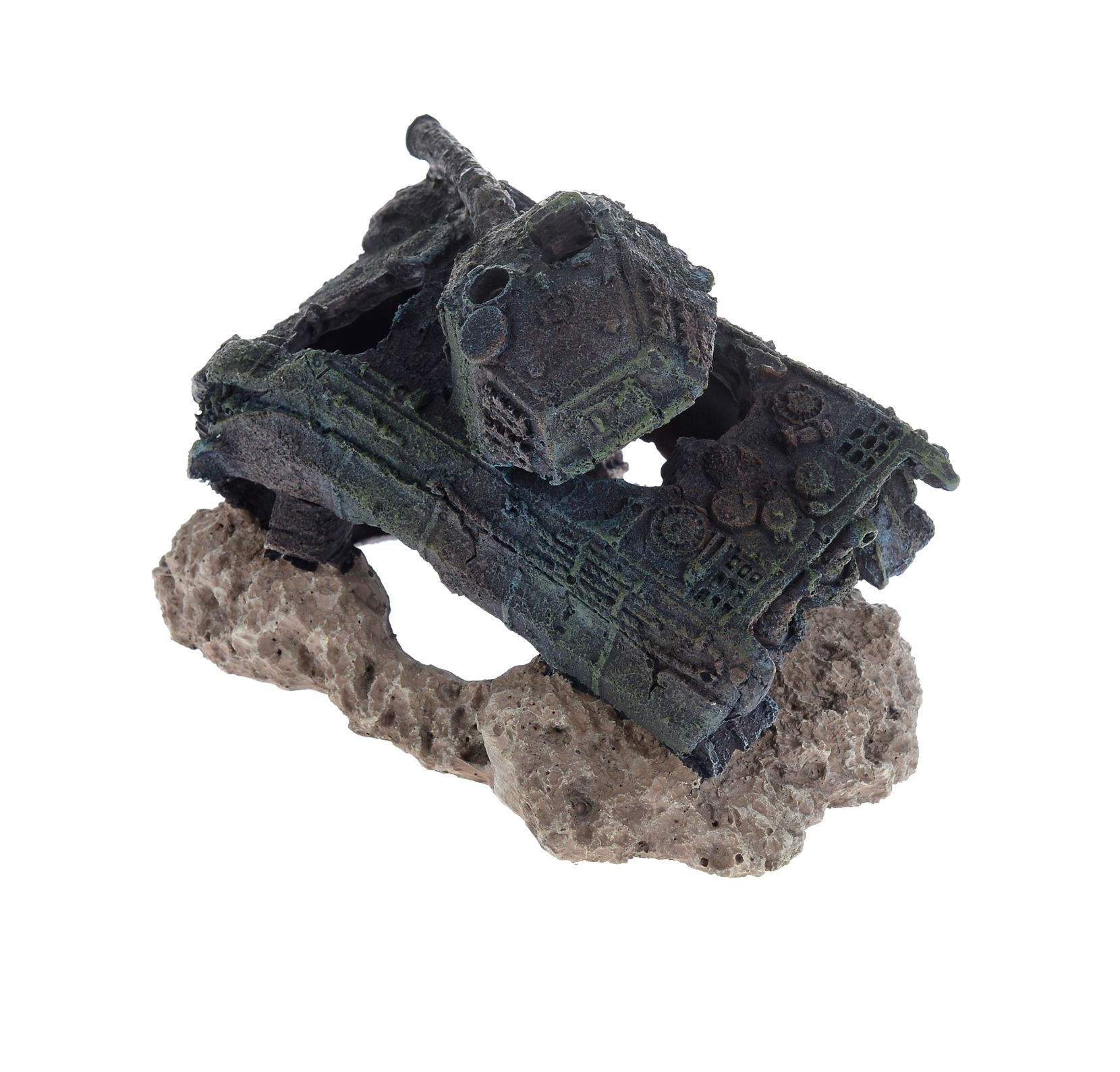 Декорация для аквариума Barbus "Танк", 18,5 х 12 х 14 см 044