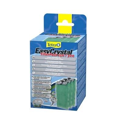 Tetra EasyCristal FilterPack 250\300  Фильтрующие сменные  картриджи без угля 3 шт.