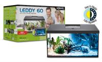 AQUAEL Аквариум  NEW LEDDY SET  PLUS D&N 60  2.0 прямой / черный с нижней рамкой   (54 л)