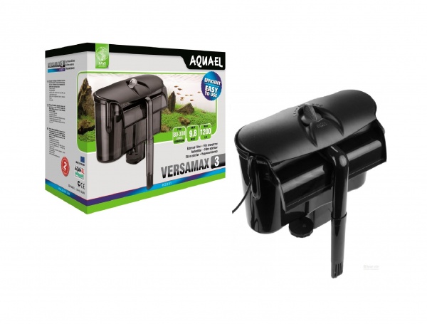 AQUAEL VERSAMAX 3. Навесной биофильтр 9.8w, 1200л/ч, на 80-300л.