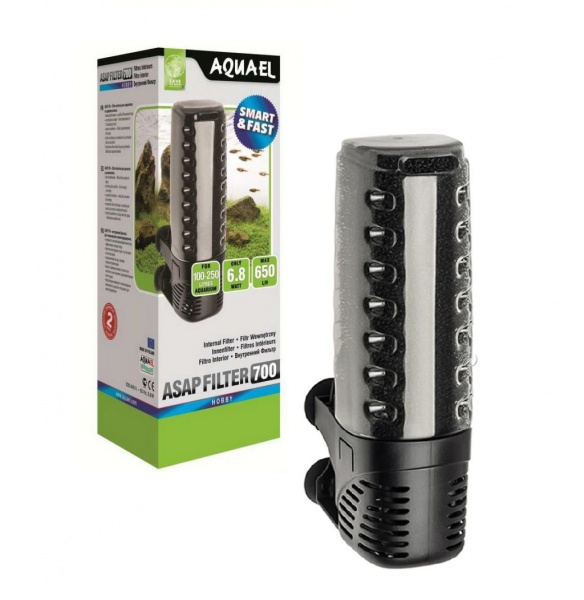 AQUAEL ASAP FILTER 700. Фильтр 6.8w, 700л/ч, на 150-250л.