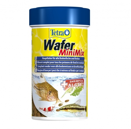 Tetra Wafer Mini Mix 100 мл - корм для мелких донных рыб и ракообразных