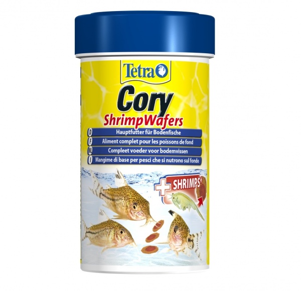 Tetra Cory ShrimpWafers 100 мл - корм для коридорасов и других донных рыб