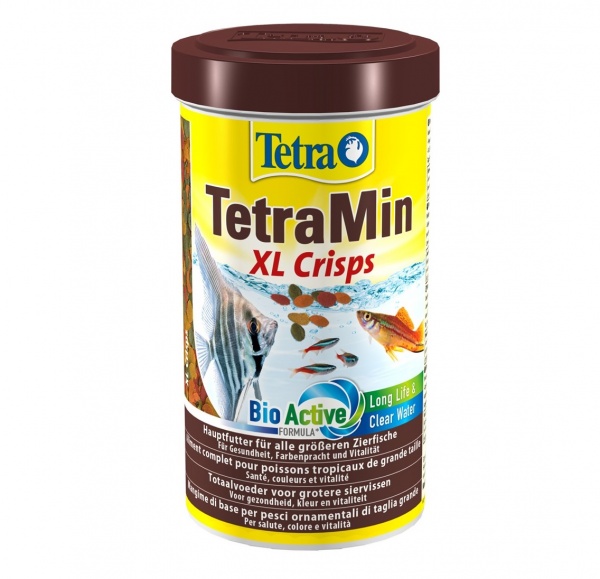TetraMin XL Crisps 500мл - универсальный корм для рыб (крупные чипсы)
