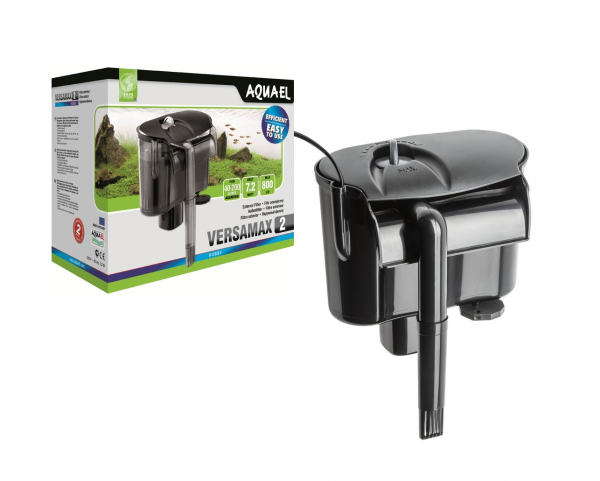 AQUAEL VERSAMAX 2. Навесной биофильтр 7,2w, 800л/ч, на 40-200л.