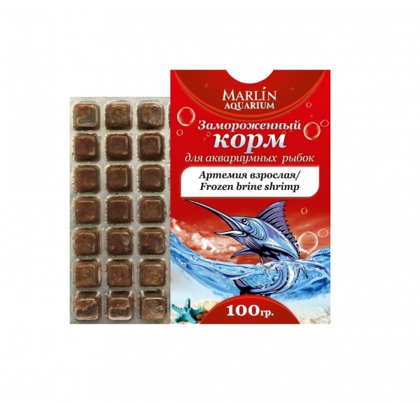 Артемия замороженная в блистере 100 гр.