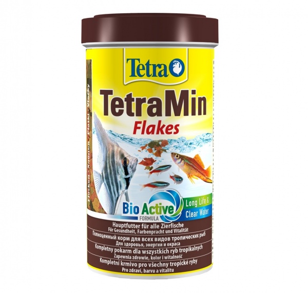 TetraMin Flakes 500 мл - универсальный корм для рыб (хлопья)