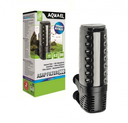AQUAEL ASAP FILTER 500. Фильтр 5w, 500л/ч, на 50-150л.