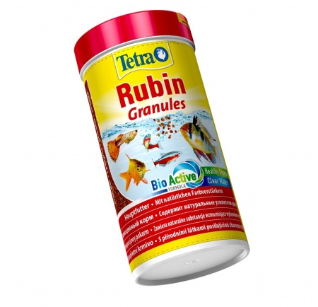 Tetra Rubin Granules 250мл- корм для усиления естественной окраски рыб (гранулы)