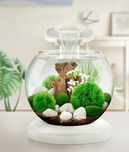 Аквариум круглый  6.8л Tetra Cascade Globe Duo Waterfall  белый