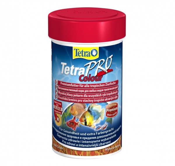 Tetra PRO Colour Multi-Crisps 100 мл - корм для усиления и насыщенности окраса рыб (чипсы)