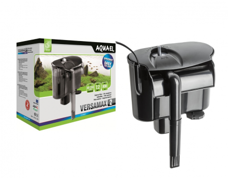 AQUAEL VERSAMAX 2. Навесной биофильтр 7,2w, 800л/ч, на 40-200л.