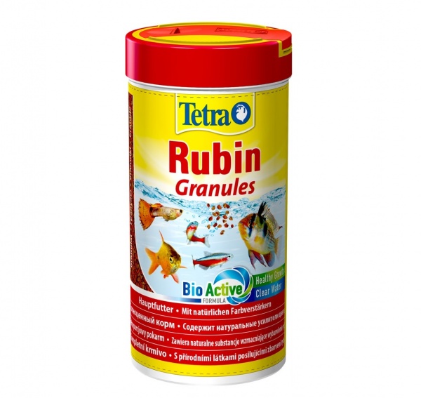 Tetra Rubin Granules 250мл- корм для усиления естественной окраски рыб (гранулы)