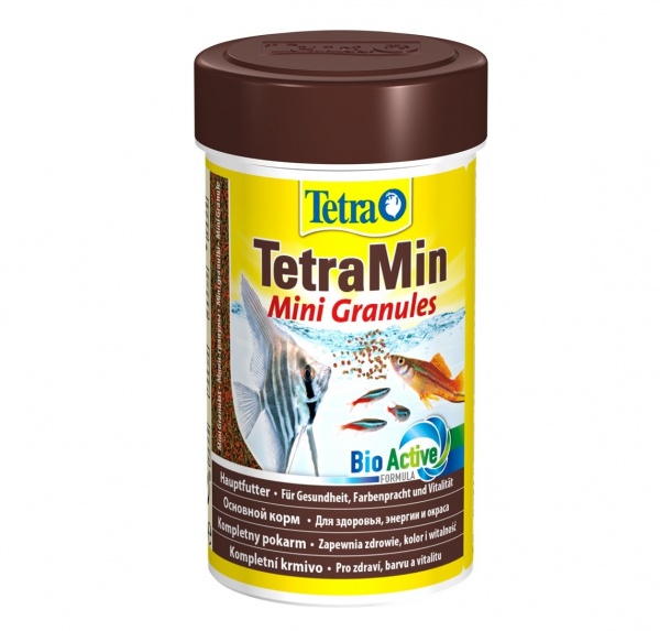 TetraMin Mini Granules 100мл - универсальный корм для рыб (мини гранулы)