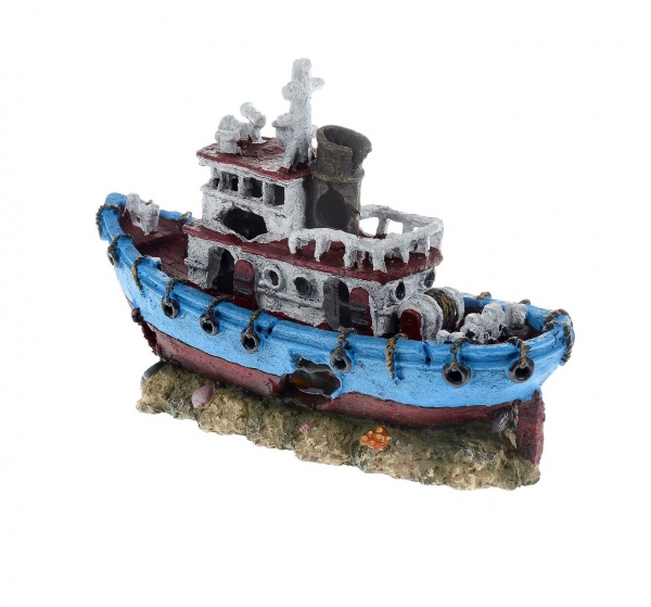 Декорация для аквариума Barbus "Лодка", 30,5 х 12 х 20 см 017