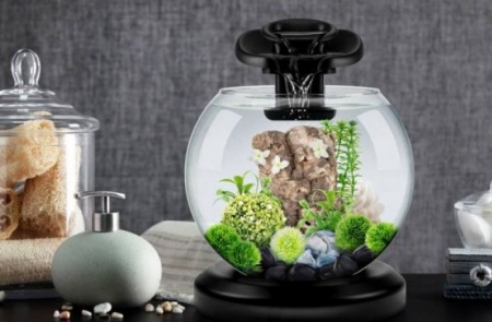Аквариум круглый  6.8л Tetra Cascade Globe Duo Waterfall  черный