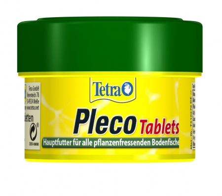 Tetra Pleco Tablets 58 таб (30мл) 18 гр. - корм для травоядных донных рыб (таблетки)