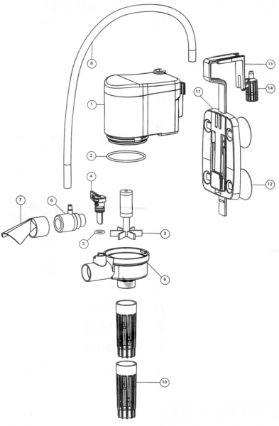 A132 AQUAEL CIRCULATOR 500. Помпа 4.4w, 500л/ч, до 150л.