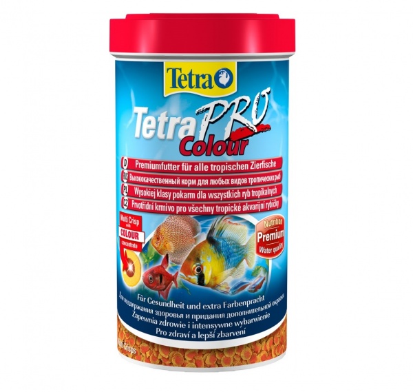 Tetra PRO Colour Multi-Crisps 500 мл - корм для усиления и насыщенности окраса рыб (чипсы)