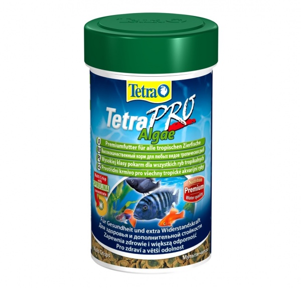 Tetra PRO Algae Multi-Crisps 100 мл - корм для растительноядных рыб (чипсы)