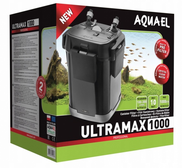 AQUAEL ULTRAMAX 1000. Внешний фильтр 10w, 1000л/ч, на 100-300 л.)