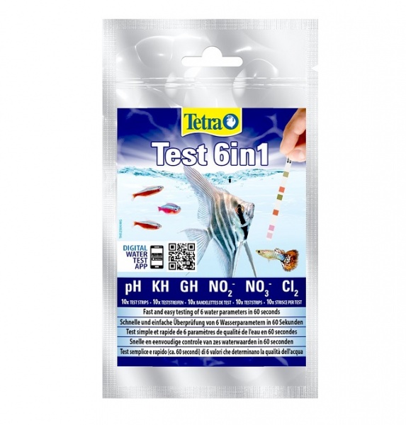 Тест-полоски Tetra Test 6 in 1 (10 полосок)
