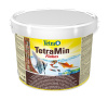 TetraMin Flakes 10л (ведро) - универсальный корм для рыб (хлопья)