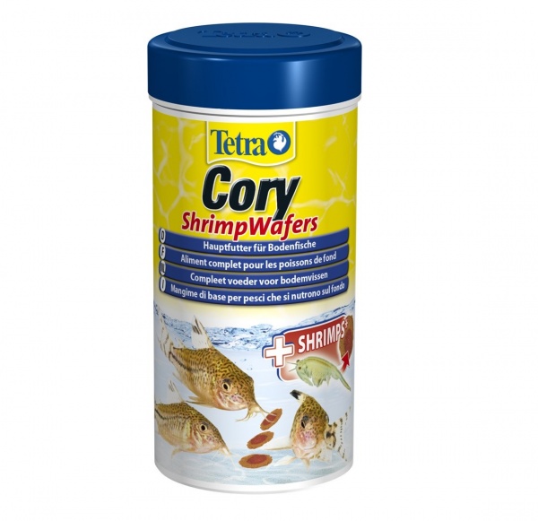 Tetra Cory ShrimpWafers 250 мл - корм для коридорасов и других донных рыб