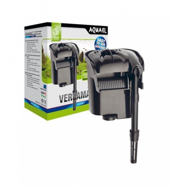 AQUAEL VERSAMAX MINI. Навесной биофильтр 4.3w, 230л/ч, на 10-40л.