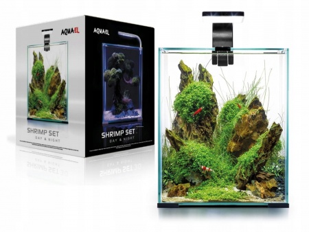 AQUAEL Аквариум SHRIMPS SET SMART LED DAY&NIGHT 10 чёрный  (10 литров)