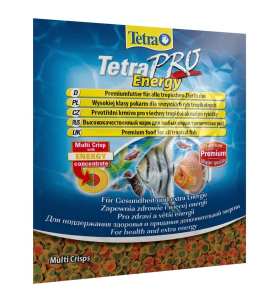 Tetra PRO Energy Multi-Crisps 12г (пакетик) - универсальный корм для рыб (чипсы)