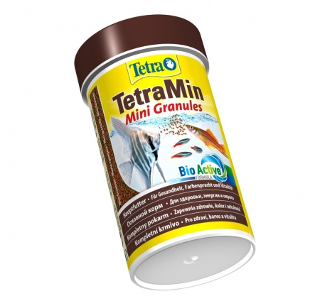 TetraMin Mini Granules 100мл - универсальный корм для рыб (мини гранулы)