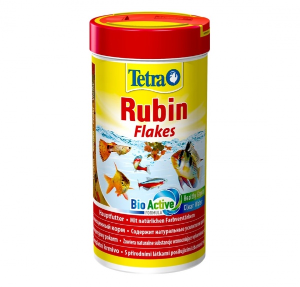Tetra Rubin Flakes 250мл- корм для усиления естественной окраски рыб (хлопья)
