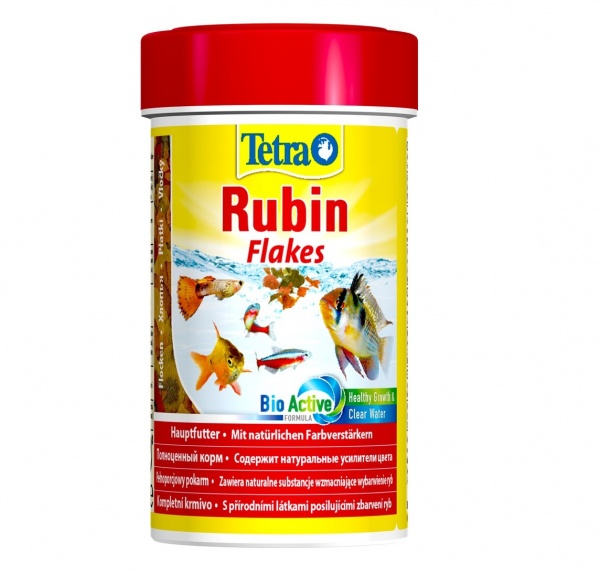 Tetra Rubin Flakes 100 мл - корм для усиления естественной окраски рыб (хлопья)