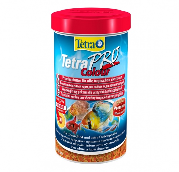 Tetra PRO Colour Multi-Crisps 500 мл - корм для усиления и насыщенности окраса рыб (чипсы)