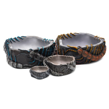 Поилка круглая из искусственного камня Scaled Scolopendra Drinking Bowl 9 см