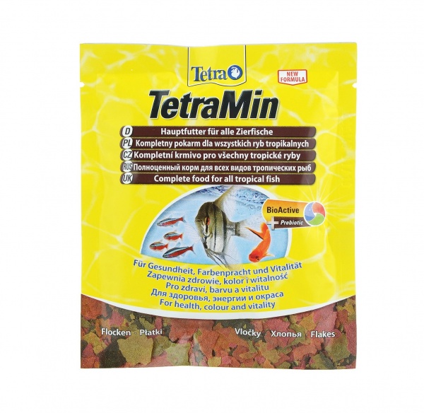 Корм Tetra "TetraMin" для всех видов тропических рыб, хлопья, 12 г
