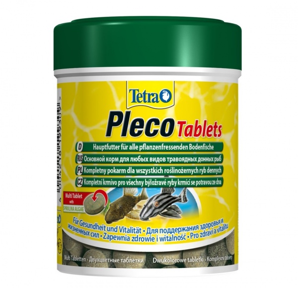 Tetra Pleco Tablets 275 таб (150 мл) 310 гр. - корм для травоядных донных рыб (таблетки)