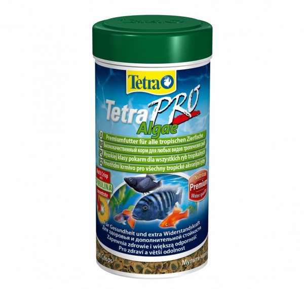 Tetra PRO Algae Multi-Crisps 250 мл - корм для растительноядных рыб (чипсы)