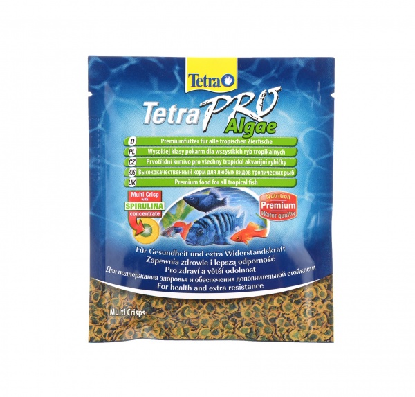 Корм Tetra "TetraPro. Algae" для всех видов тропических рыб, чипсы, 12 г